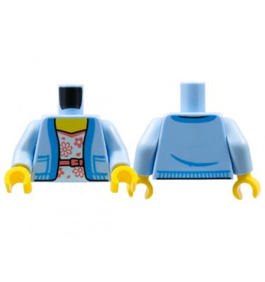 Figura felsőtest kezekkel - mintás/matricás