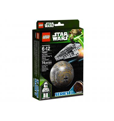 Republic Assault Ship & Planet Coruscant
