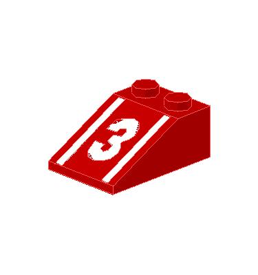 Lejtő 3 x 2 (33°) - mintás/matricás