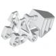 Bionicle láb, gömbcsuklós lábfej lapos talppal 3 x 6 x 2 1/3