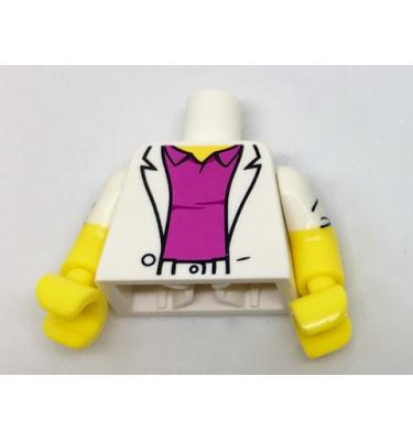 Figura felsőtest kezekkel - mintás/matricás