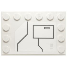 Csempe, Módosított 4 x 6 - mintás/matricás™