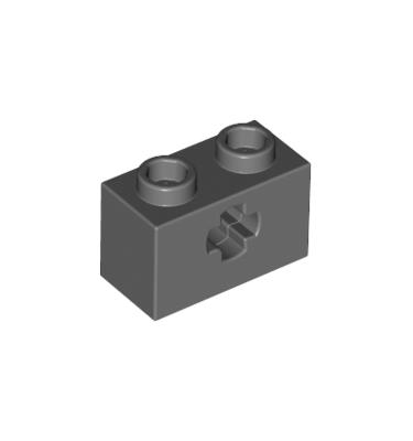 Technic kocka 1 x 2, tengelylyukkal