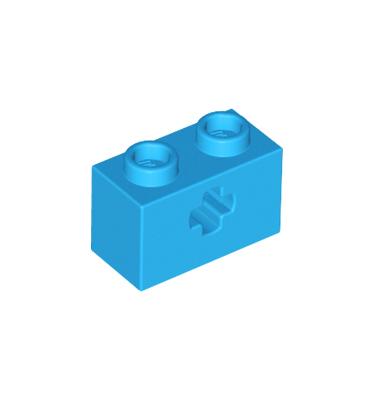 Technic kocka 1 x 2, tengelylyukkal