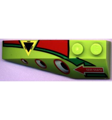 Ék elem 6 x 2 (bal) - mintás/matricás