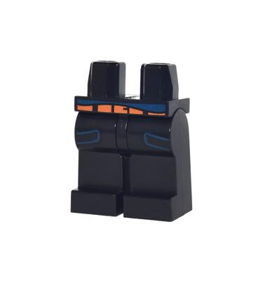 Minifigura csípő és lábak - mintás/matricás