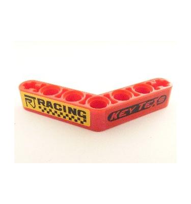 Technic hajlított emelőkar 1 x 7 - mintás/matricás