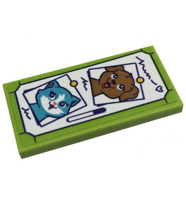 Csempe 2 x 4 - mintás/matricás