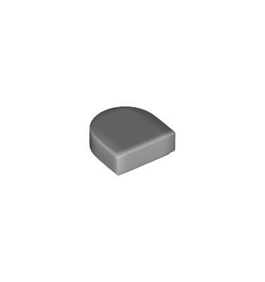 1 x 1 csempe elem, félkör
