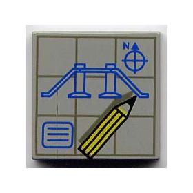 Csempe 2 x 2 - mintás/matricás™
