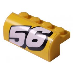 Lejtő, íves 2 x 4 x 1 1/3 - mintás/matricás™