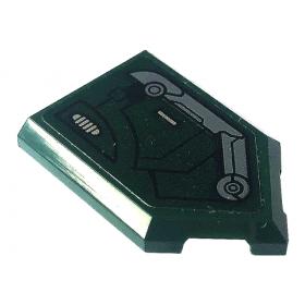 Ötszögű csempe 2 x 3 - mintás/matricás™