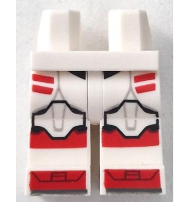 Minifigura csípő és lábak - mintás/matricás