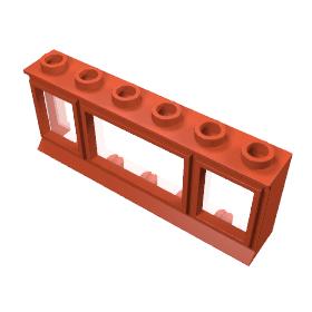 Ablak 1 x 6 x 2, meghosszabbított peremmel, üveggel™