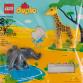 LEGO® DUPLO Vadvilág puzzle 2 állatfigurával - Zsiráf és elefánt