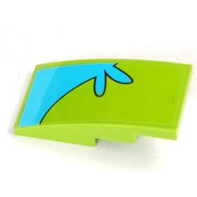 Lejtő, íves 4 x 2 - mintás/matricás™