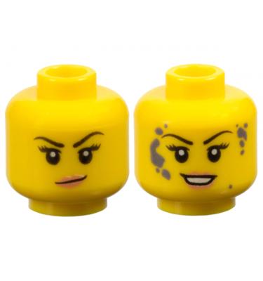 Minifigura fej (kétoldalas)
