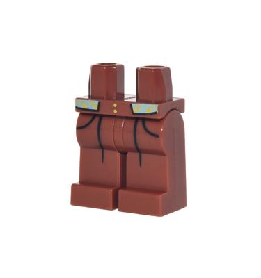 Minifigura csípő és lábak - mintás/matricás