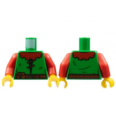 Figura felsőtest kezekkel - mintás/matricás