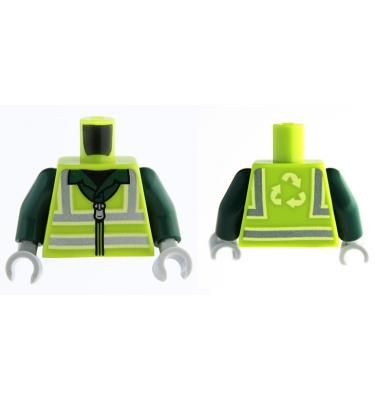 Figura felsőtest kezekkel - mintás/matricás