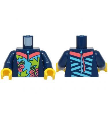 Figura felsőtest kezekkel - mintás/matricás