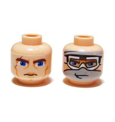 Minifigura fej (kétoldalas)