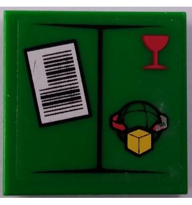 Csempe 2 x 2 - mintás/matricás