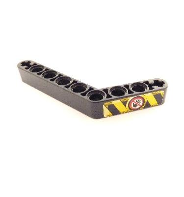 Technic Hajlított Emelőkar 1 x 9 (6 - 4) vastag - mintás/matricás