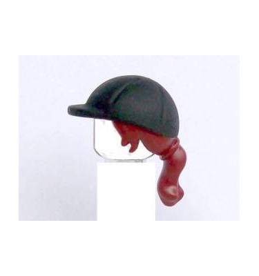 Minifigura haj és sisak - mintás/matricás