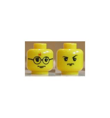 Minifigura fej (kétoldalas)