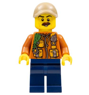 Dzsungelkutató férfi minifigura