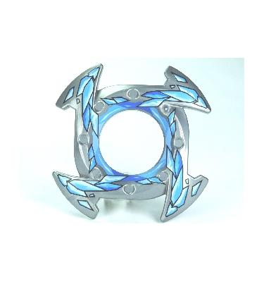 Gyűrű 4 x 4 (Ninjago Spinner Crown) - mintás/matricás