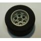 Kerék 36.8mm D. x 26mm VR, fekete gumiabronccsal 49.6 x 28 VR