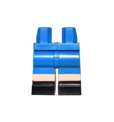 Minifigura csípő és lábak - mintás/matricás