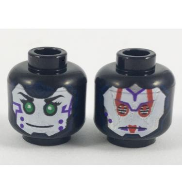 Minifigura fej (kétoldalas)