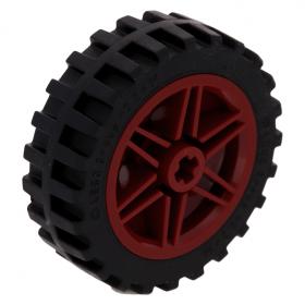 Kerék 30mm D. x 14mm, fekete 43.2 x 14 gumiabronccsal Offset futófelülettel™