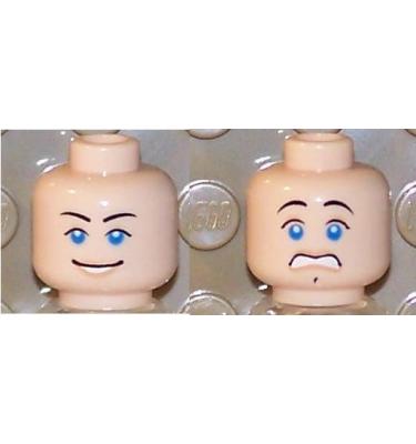 Minifigura fej (kétoldalas)