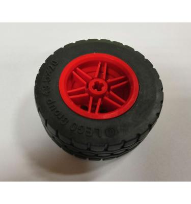 Kerék 30,4mm D. x 20mm, megerősített felni fekete 49,5 x 20 abronccsal