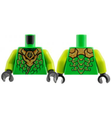 Figura felsőtest kezekkel - mintás/matricás