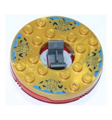 Forgótányér 6 x 6 (Ninjago Spinner) - mintás/matricás
