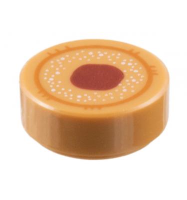 1 x 1 kerek csempe elem - mintás/matricás