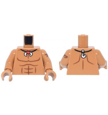 Figura felsőtest kezekkel - mintás/matricás