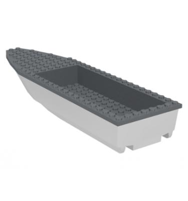 Csónak 28 x 8, sötétkékszürke tetővel