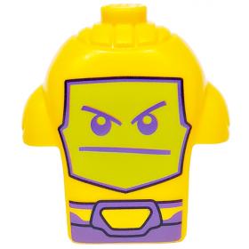 Minifigura fej, módosított - mintás/matricás™