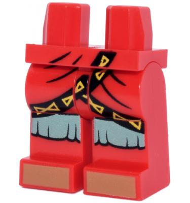 Minifigura láb - mintás/matricás