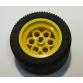 Kerék 36.8mm D. x 26mm VR, fekete gumiabronccsal 49.6 x 28 VR