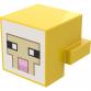 1 x 2 módosított lapos elem - Minecraft juh fej