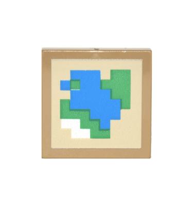Csempe 2 x 2 - mintás/matricás