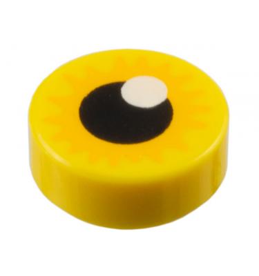 1 x 1 kerek csempe elem - mintás/matricás