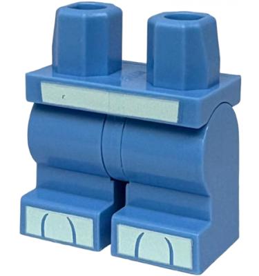 Minifigura csípő közepes lábakkal - mintás/matricás